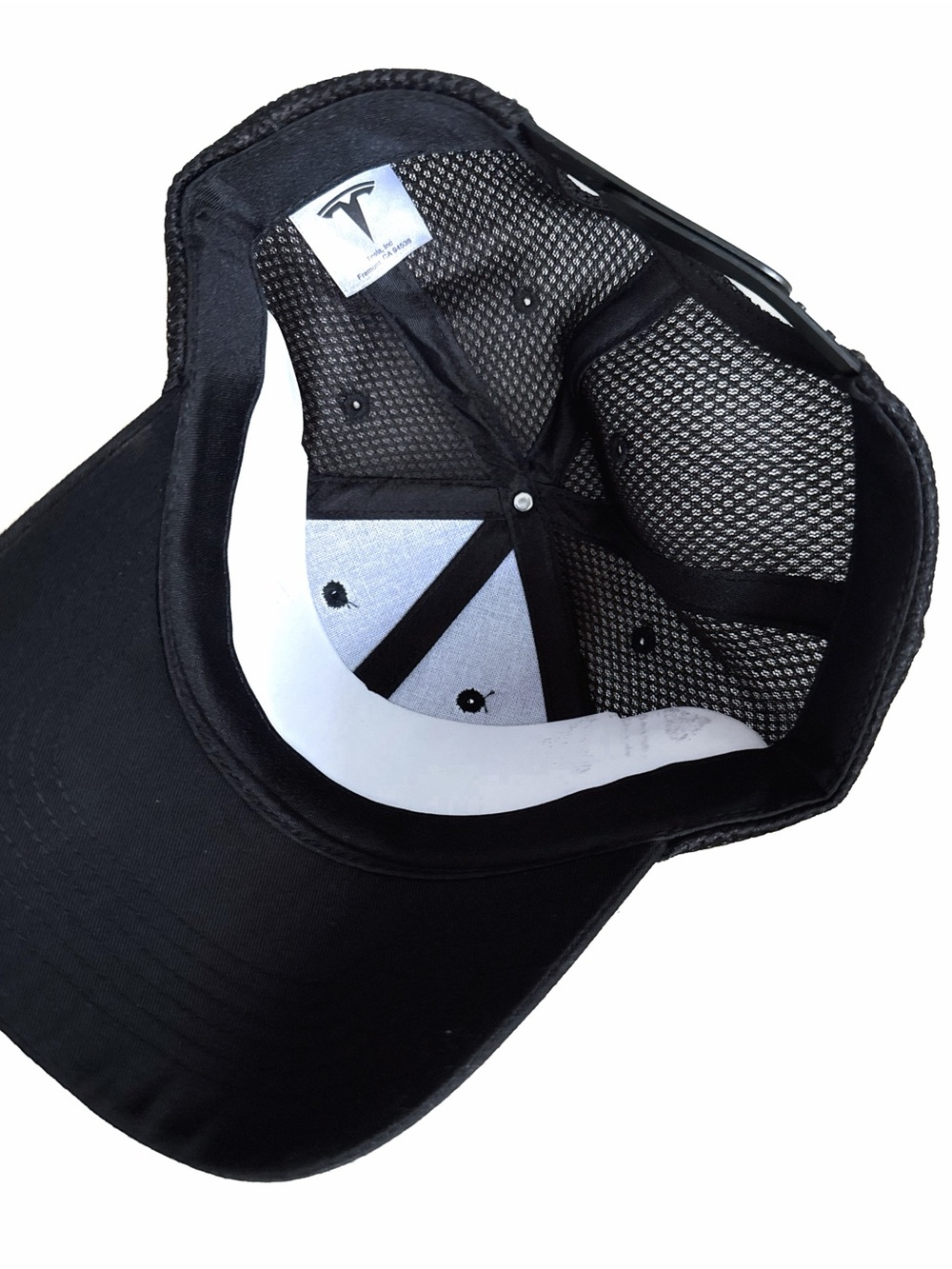 Tesla Black Mesh Cap with Logo Brand New - Picture 3 of 4